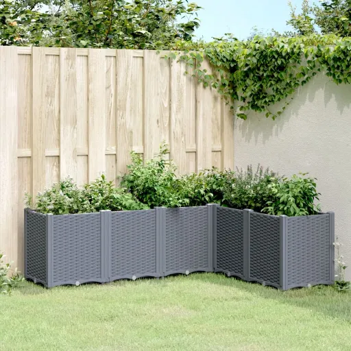 Jardinera PP Azul Gris 160x120x53 cm