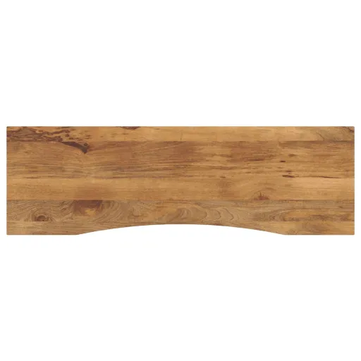 Tablero Escritorio Con Curva Madera Mango Rugosa 160x50x2,5 cm