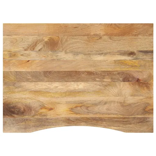 Tablero Escritorio Con Curva Madera Mango Rugosa 100x80x2,5 cm