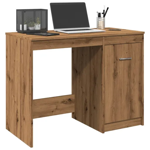 Escritorio de Madera de Ingeniería Roble Artisan 100x50x76 cm