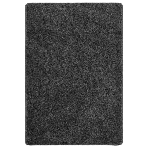 Alfombra Peluda Antideslizante Gris Oscuro 160x230 cm