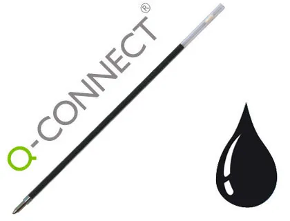 Recambio Boligrafo Extensible q-Connect Kf00233 Negro