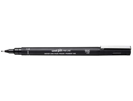 Rotulador Uniball Pin Calibrado Micrometrico 1 mm Color Negro