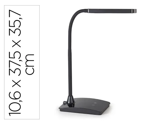 Lampara de Escritorio Maul Led 5w 616lm Luz Ajustable Panel Tactil Doble Brazo Negra