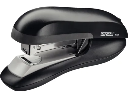 Grapadora Rapid F30 Plastico Abs Color Negro Capacidad 30 Hojas Usa Grapas 24/6 y 26/6