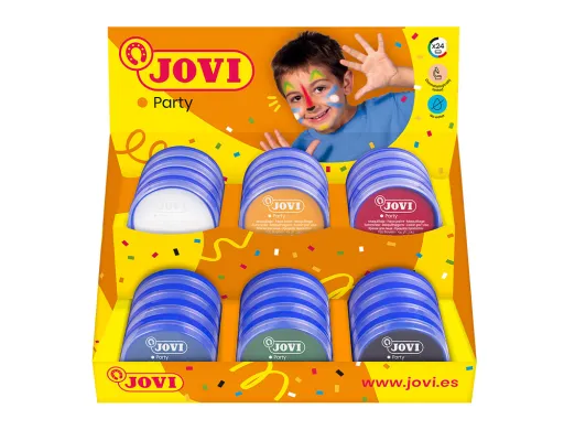Crema Maquillaje Jovi Face Paint 8 ml Expositor de 24 Unidades 6 Colores Surtidos