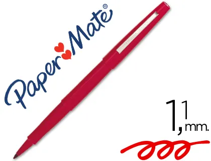 Rotulador Paper Mate Flair Original Punta Fibra Rojo