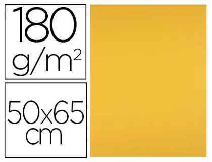 Cartulina Liderpapel 50x65 cm 180 gr Oro Viejo Paquete de 25 Hojas