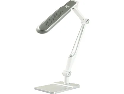 Lampara de Oficina q-Connect Sobremesa Profesional Abs 32 Leds 9 w Interruptor Sensor 3 Niveles Color Cromado