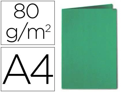 Subcarpeta Cartulina Exacompta Din a4 Verde Oscuro 80 gr