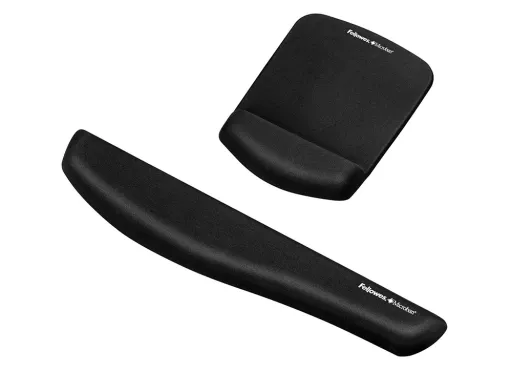 Reposamuñecas Fellowes Para Teclado Plush Touch Foam Negro