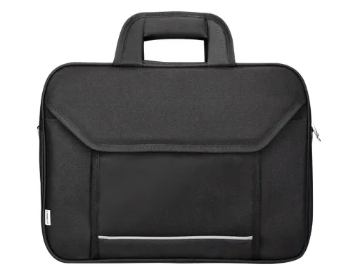 Maletin Para Portatil q-Connect 15,4\" Negro 1 Asa 2 Bolsillos Exteriores Medidas 390x290x90 mm