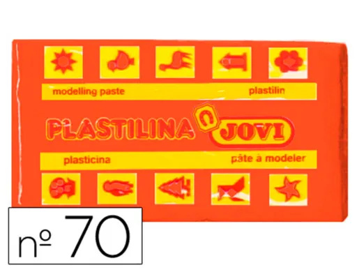 Plastilina Jovi 70 Naranja Unidad Tamaño Pequeño