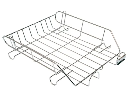 Bandeja Sobremesa Metalica q-Connect Cromada 370x275 mm