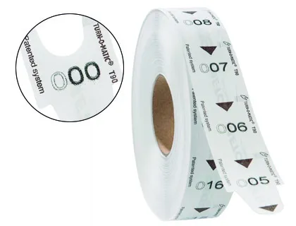 Tickets Turnomatic 31x67mm Color Blanco Rollo 4000 Tickets