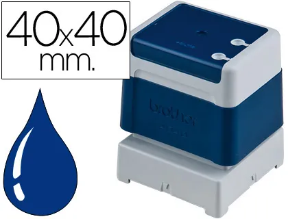 Sello Automatico Brother 40 mm x 40 mm Azul