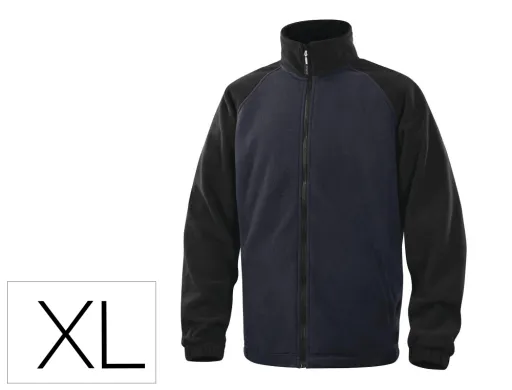 Chaqueta Deltaplus Polar Con Cremallera 2 Bolsillos Color Azul Talla xl
