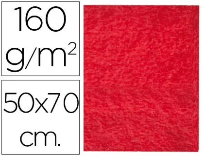 Fieltro Liderpapel 50x70cm Rojo 160g/m2