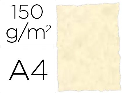 Papel Pergamino Din a4 Troquelado 150 gr Color Parchment Topacio Paquete de 25 Hojas