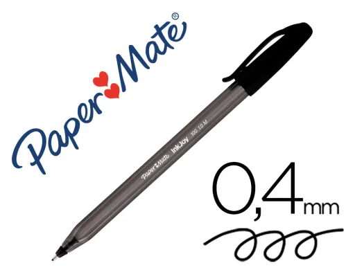 Boligrafo Paper Mate Inkjoy 100 Punta Media Trazo 1mm Negro