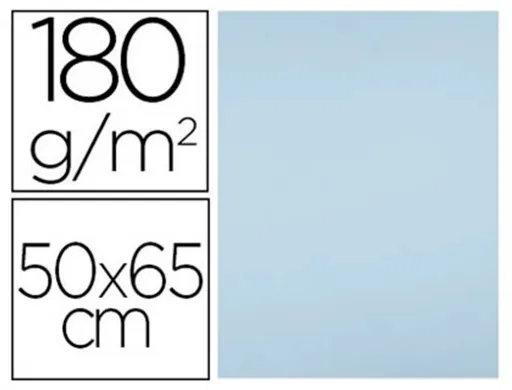 Cartulina Liderpapel 50x65 cm 180g/m2 Azul