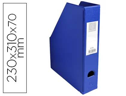 Revistero Exacompta Pvc Lomo 70 mm Color Azul 230x310x70 mm