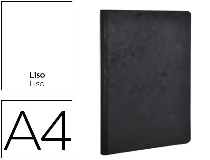 Libreta Age-Bag Tapa Cartulina Lomo Cosido Liso 96 Hojas Color Negro 210x297 mm