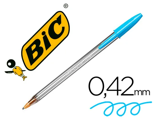 Boligrafo Bic Cristal Fun Turquesa Punta 1,6 mm