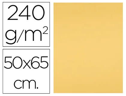 Cartulina Liderpapel 50x65 cm Oro 240 gr Unidad