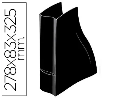 Revistero Cep Ellypse Greenspirit Plastico Negro 278 x 83 x 325 mm.