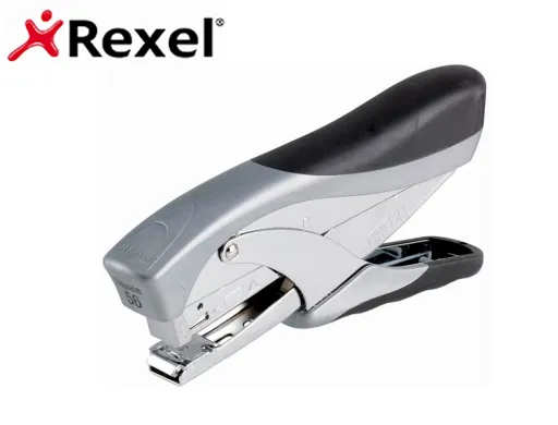Grapadora Rexel Tenaza Squale 56 Metálica 25 Hojas 26/6 y 26/6 Plata