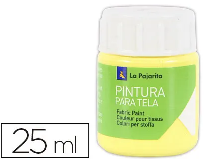 Pintura Para Tela la Pajarita Amarillo Claro 25 ml