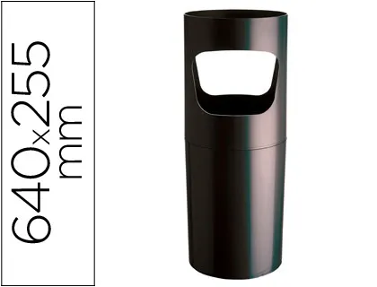 Paraguero Plastico Archivo 2000 Reciclado Color Negro 255 mm Diametro x 640 mm