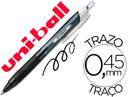 Boligrafo Uni-Ball Jet Stream Sport Sxn-150e Tinta Hibrida Negro