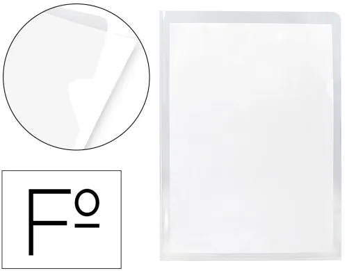 Carpeta Dossier Uñero Plastico q-Connect 180 mc Folio Transparente