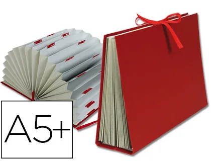 Carpeta Fuelle Liderpapel Cuarto Carton Forrado Burdeos