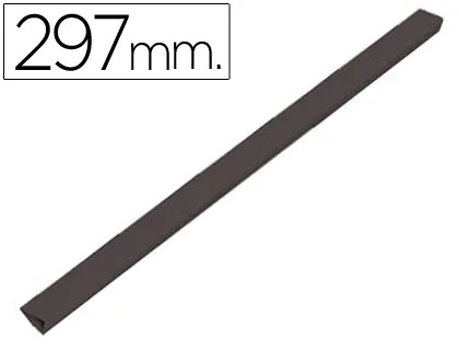 Lomera Durable Plastico 3 mm Din a4 Capacidad 30 Hojas Color Negro