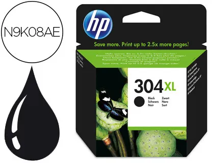 Ink-Jet hp 304xl Deskjet 3000 / 3720 / 3730 Negro 300 Paginas