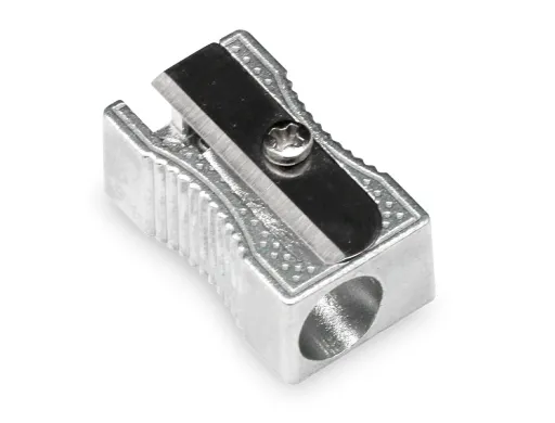 Sacapuntas q-Connect Metalico Rectangular 1 Uso
