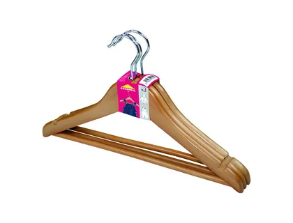 Percha de Madera Infantil Pack de 3 Unidades