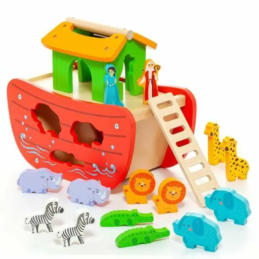 Playset Moltó Noah's Ark Madera 17 Piezas
