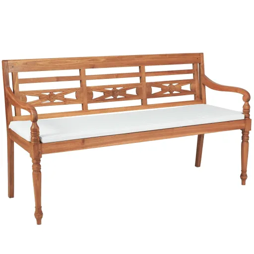 Banco Batavia Con Cojines 150 cm Madera Teca