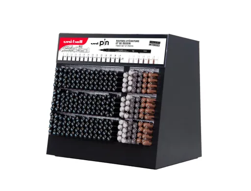 Rotulador Uniball Pin Calibrado Micrometrico Color Negro Expositor de 240 Unidades