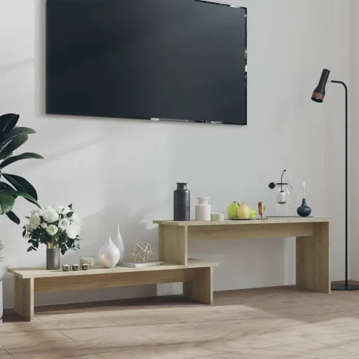 Mueble Para TV Madera Contrachapada Roble Sonoma 180x30x43 cm