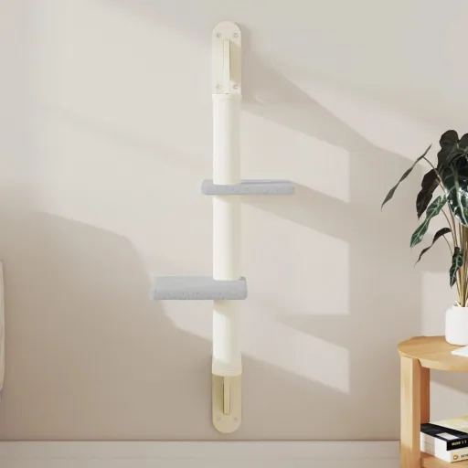 Árbol Rascador Para Gatos de Pared Gris Claro 108 cm