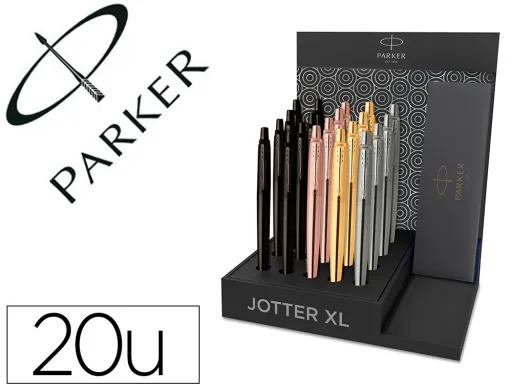 Boligrafo Parker Jotter xl Monocromo Expositor de 20 Unidades Surtidas