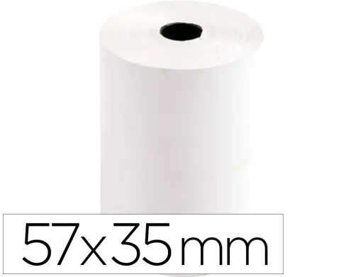 Rollo Sumadora Termico q-Connect 57 mm Ancho x 35 mm Diametro Para Tpv Sin Bisfenol a