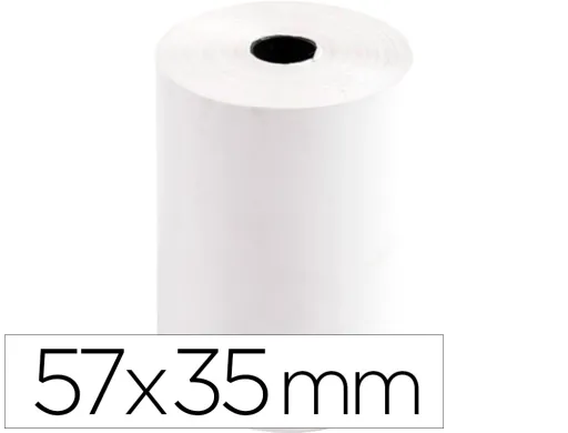 Rollo Sumadora Termico Greening 57 mm Ancho x 35 mm Diametro Para Tpv Sin Bisfenol a Papel de 70 g/m2
