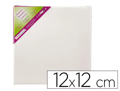 Bastidor Liderpapel Lienzo Grapado Trasero Algodon 100% 12x12 cm Gramaje 280g/m2