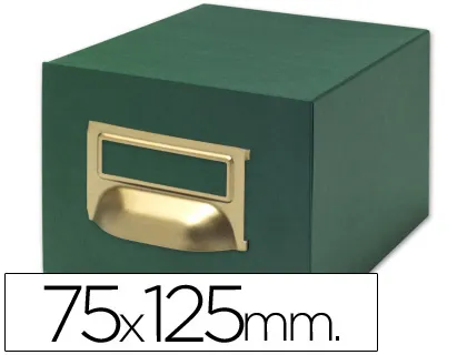 Fichero Fichas Tela Verde 500 Fichas n.2 Tamaño 75x125 mm